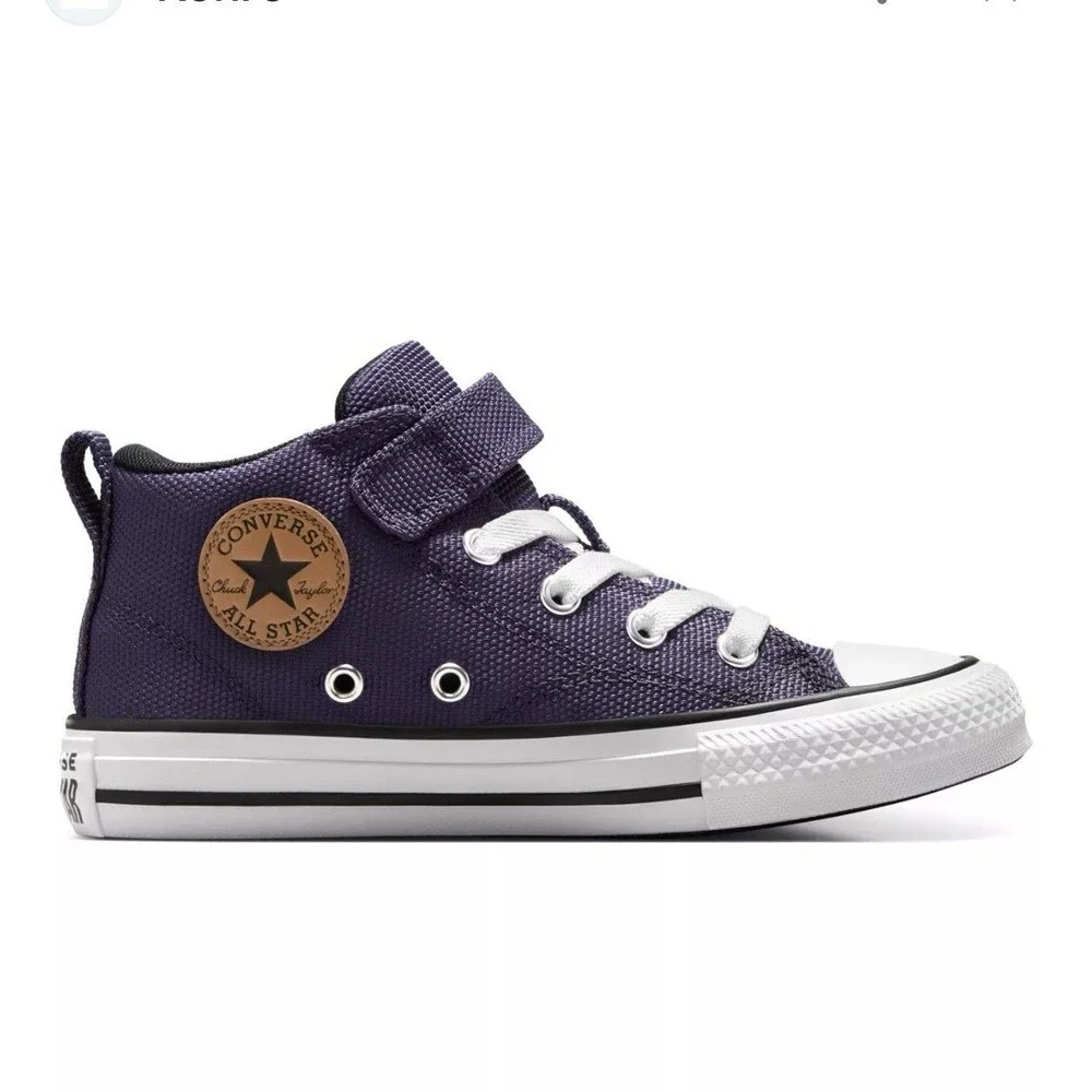 Converse Chuck Taylor All Star Malden Boys Sneakers Sz 3 Gray Shadow Purple